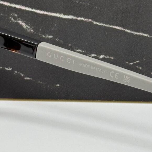 NEW GG1738O 002 GUCCI EYEGLASSES HAVANA/GREY MEN EYEWEAR GUCCI - Picture 10 of 11